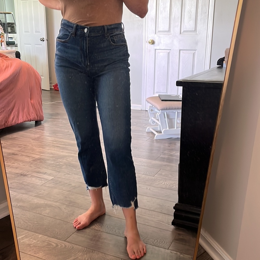 High waist straight leg pant LOFT